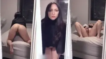 Ngintip Daun Masih Muda Nungging Colmek di Kamar