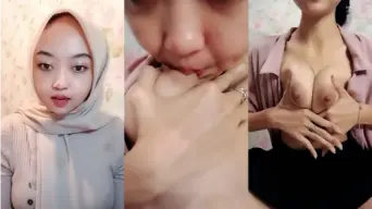 Kak Lili Lepas Hijab Kenyot Uting