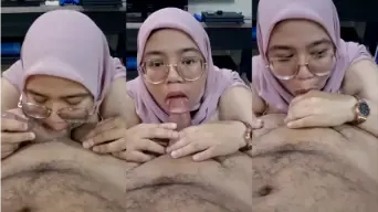 Sepongan Cewek Jilbab Pink Lagi Viral